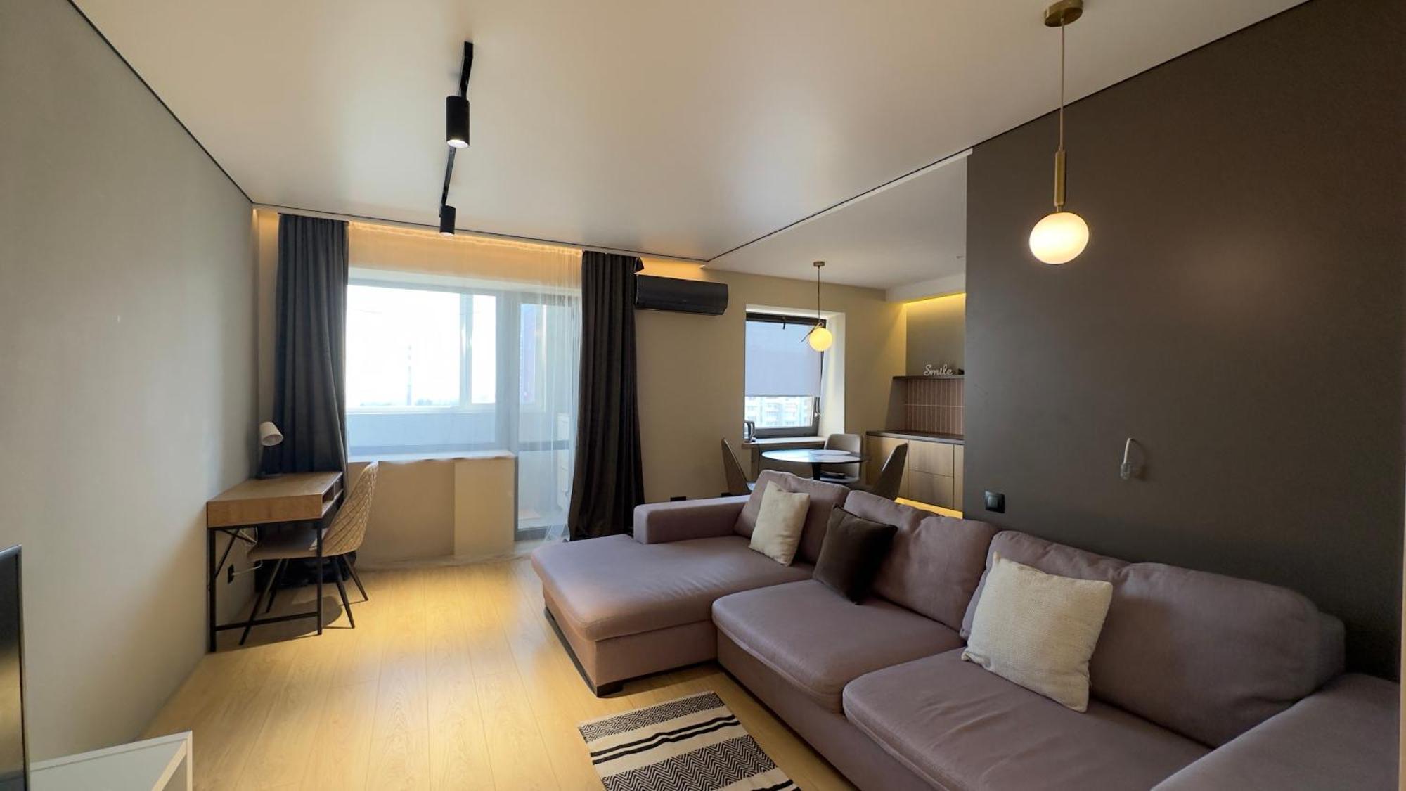 2 Room Modern Apartment View Dnipro Exterior foto