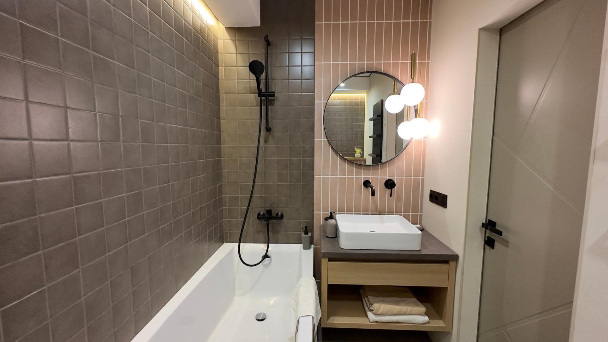 2 Room Modern Apartment View Dnipro Exterior foto