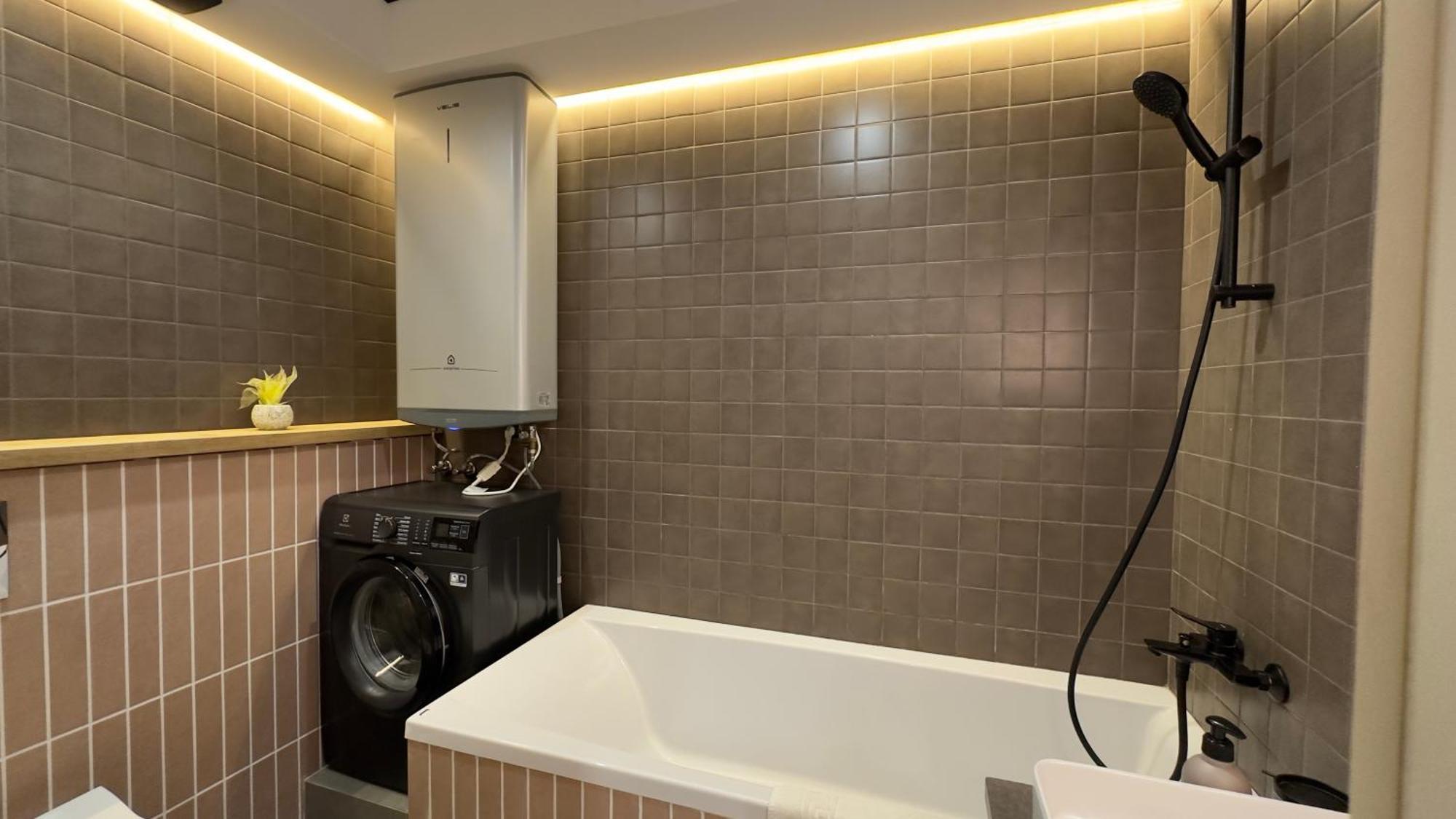 2 Room Modern Apartment View Dnipro Exterior foto